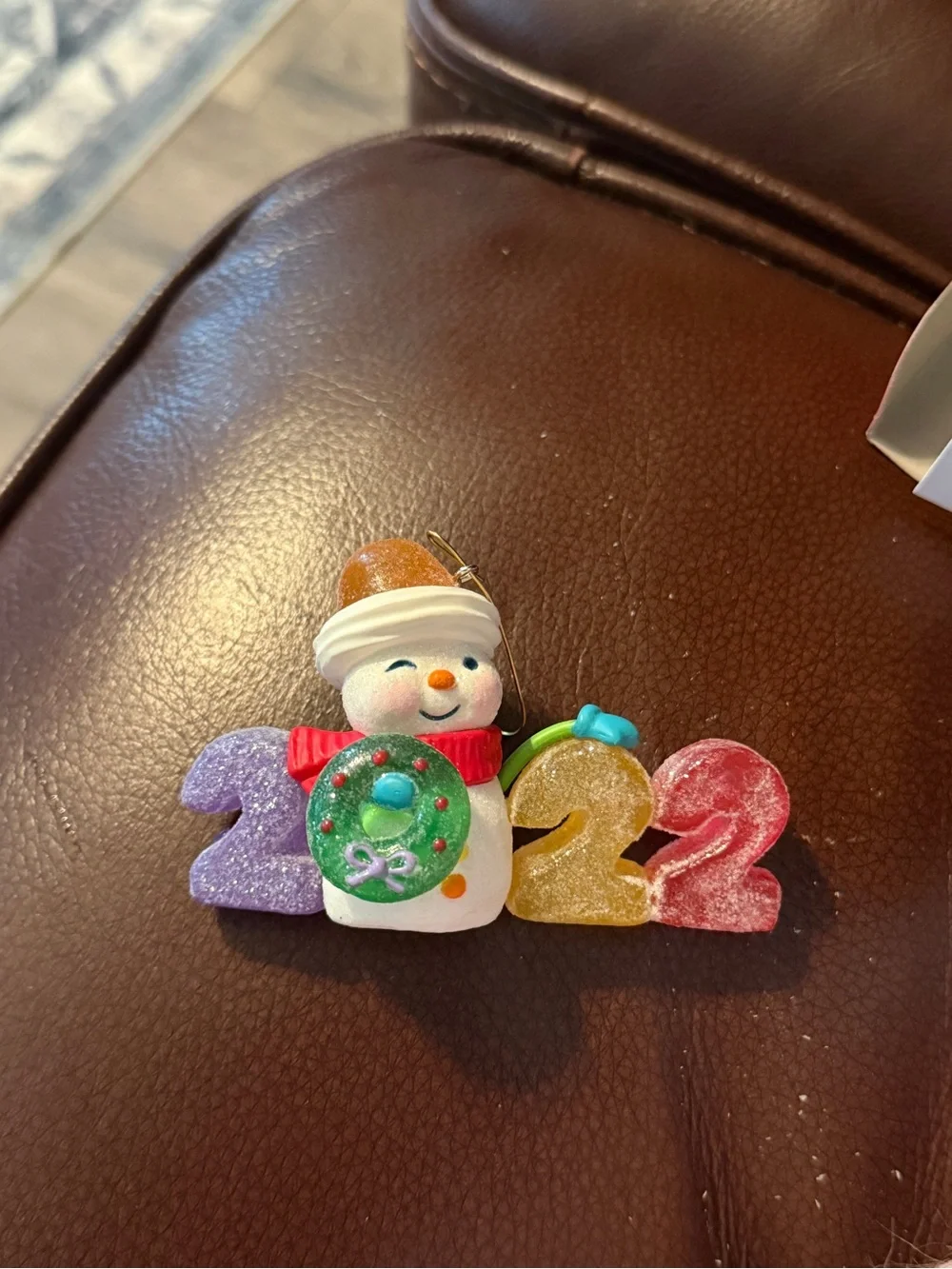 Hallmark Keepsake Ornament Gumdrop 2022 ~ Sweet Decade Snowman (3rd in Series)